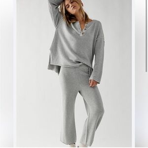 Free people Hailee set gray Small